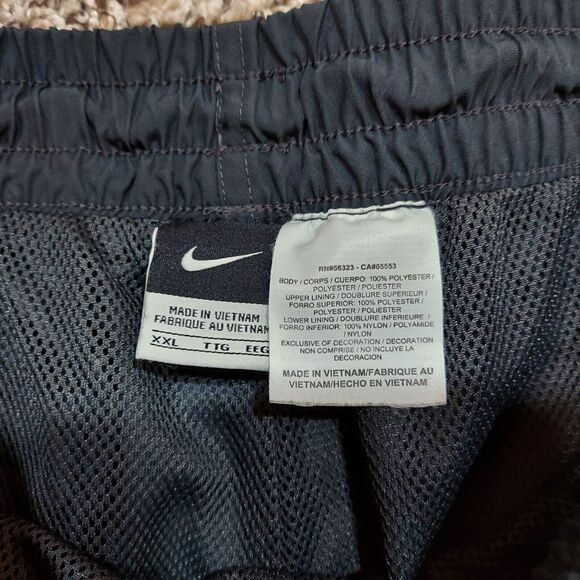 Nike Classic Woven Athletic Pants Navy Blue Polyester Men’s XXL 341584-062 - Picture 4 of 9